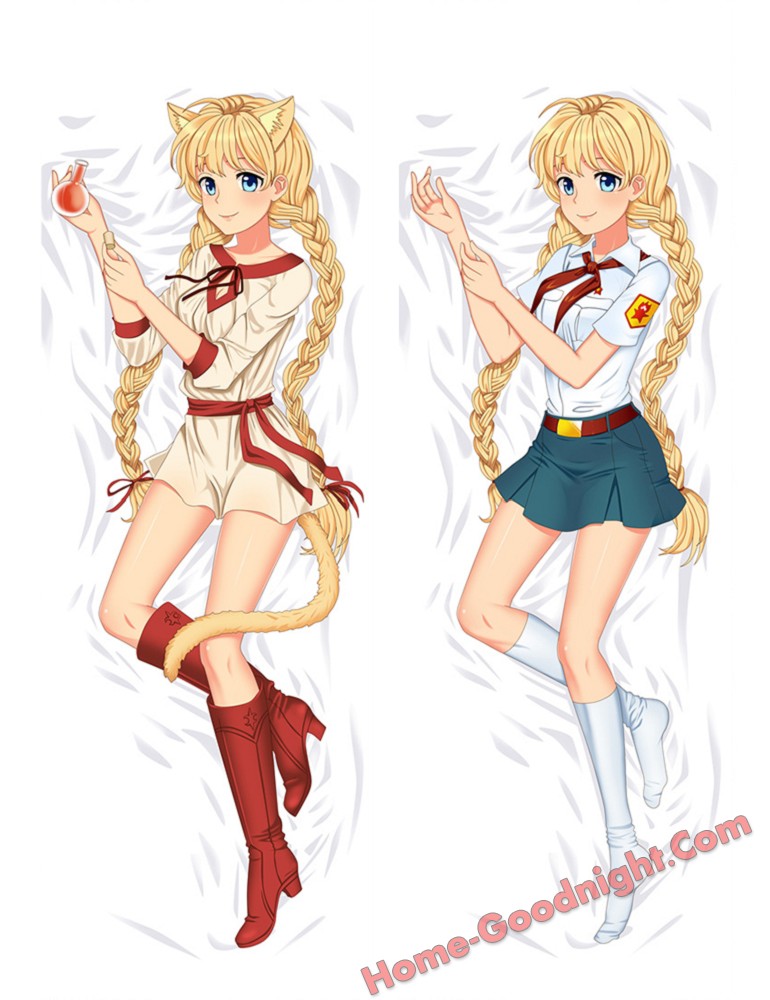 Cute Blonde Anime Dakimakura Japanese Hugging Body Pillow Cover